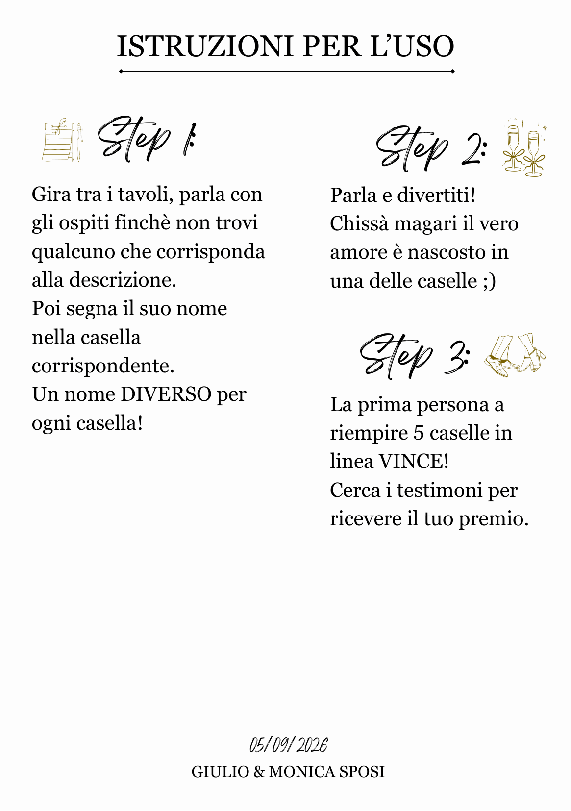 Istruzioni per la griglia
